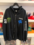 Subaru Rally Team Monster Energy Block # 43 DC Zip Up Hoodie Sz XXL