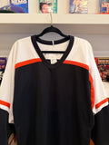 NWT CCM Black White Orange  Hockey Jersey Sz S