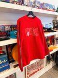 Vintage IU Indiana Softball Embroidered Fleece Sweatshirt Sz M