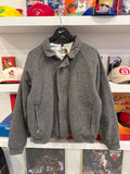 Vintage The North Face Gray Wool Bomber Jacket Sz XL Made in USA