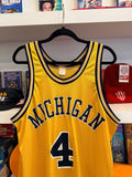 Vintage Chris Webber Michigan Wolverines Jersey Sz L Made in USA