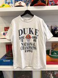 Vintage Duke 1991 National Champions Basketball T-Shirt Sz L Made in USA