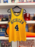 Vintage Chris Webber Michigan Wolverines Jersey Sz L Made in USA