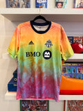 Toronto FC MLS Love Unites Tie Dye adidas Soccer Jersey Sz M