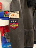 Harley-Davidson Military Style Leather Bomber Jacket Sz M