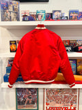 Vintage Indiana Hoosiers Embroidered Starter Satin Bomber Jacket Sz M/L Made in USA