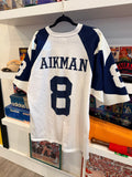 Vintage Troy Aikman Dallas Cowboys 75th Anniversary Logo Athletic Jersey Sz L Made in USA