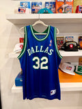 Vintage Jamal Washburn Dallas Mavericks NBA Champion Jersey Sz 44/L Made in USA