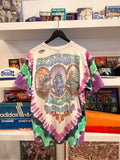 Vintage 1993 Grateful Dead Jester Seasons The Endless Tour Charles Everard Campbell Tie Dye T-Shirt Sz L Front and Back Graphics Made in USA