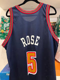 Vintage Jalen Rose Denver Nuggets NBA Champion Jersey Sz 44/L Made in USA