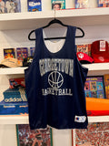 Vintage Georgetown University Basketball Champion Reversible Practice Jersey Sz XL Made in USA