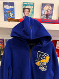 Polo Ralph Lauren Blue Tigers Varsity Sherpa Fleece Zip Up Collegiate Hoodie  Sz L