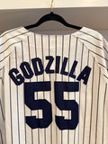 Vintage Hideki Matsui Godzilla #55 New York Yankees Russell Athletic Jersey Sz 4XL