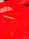 Vintage Indiana Hoosiers Embroidered Starter Satin Bomber Jacket Sz M/L Made in USA