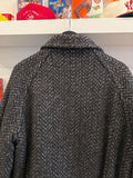 Vintage St John’s Bay Wool Tweed Chevron Jacket Sz S Made in USA