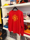 Vintage Manchester United Soccer Long Sleeve T-Shirt Sz L Made in USA