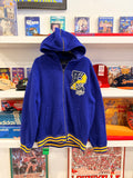 Polo Ralph Lauren Blue Tigers Varsity Sherpa Fleece Zip Up Collegiate Hoodie  Sz L