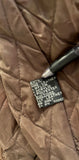 Vintage Melanie McQuade Brown Leather Bomber Jacket Sz L
