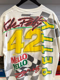 Vintage 1994 Kyle Petty #42 Mello Yello Racing NASCARMotorsports Traditions All Over Graphic SporTee’s T-Shirt Sz XL Made in USA