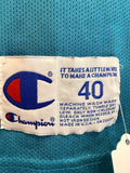 Vintage Alonzo Mourning #33 Charlotte Hornets Champion Jersey Sz 40/ M Made in USA