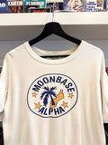Vintage Moonbase Alpha Golden Wheel Ringer T-Shirt Sz M
