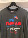 Vintage 1995 Farm Aid 10th Anniversary Concert Cardinal Stadium Louisville KY T-Shirt Sz L