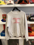 Vintage IU Indiana University Embroidered Sweatshirt Sz L Made in USA