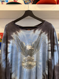 Indianapolis Southside Harley-Davidson Tie-Dye Long Sleeve T-Shirt Sz XL