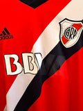Club Atlético River Plate (CARP) Buenos Aires Argentina adidas Soccer Jersey Sz L