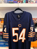Brian Urlacher #54 Chicago Bears GSH Reebok Jersey Sz XL