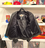 Harley-Davidson Black Leather Sword Riding Jacket Sz M