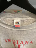 Vintage IU Indiana University Embroidered Sweatshirt Sz L Made in USA