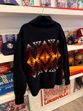 Pendleton Aztec Style Lambswool Shawl Cardigan Sz L