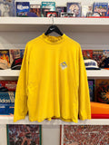Vintage Skidz Yellow Mock Neck Long Sleeve T-Shirt Sz L