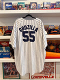 Vintage Hideki Matsui Godzilla #55 New York Yankees Russell Athletic Jersey Sz 4XL