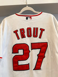 Mike Trout #27 Los Angeles Angels MLB Majestic Jersey Sz 48/L/XL