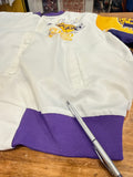 Vintage Magic Johnson Los Angeles Lakers NBA Chalk Line Jacket Sz M Made in USA