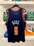 Vintage Jalen Rose Denver Nuggets NBA Champion Jersey Sz 44/L Made in USA