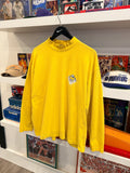 Vintage Skidz Yellow Mock Neck Long Sleeve T-Shirt Sz L