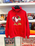 Vintage University of Louisville Cardinals Hoodie Sz L Made in USA