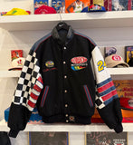 Vintage 90s Jeff Gordon Winston Cup NASCAR Jeff Hamilton Design Reversible Leather Racing Chase Authentics Jacket Sz S/M