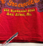 Jimi Hendrix 5th Dimension Club Ann Arbor Michigan T-Shirt Sz L