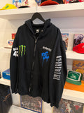 Subaru Rally Team Monster Energy Block # 43 DC Zip Up Hoodie Sz XXL