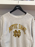 Vintage University of Notre Dame Champion Reverse Weave Sweatshirt Sz M Made in USA