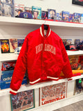 Vintage Indiana Hoosiers Embroidered Starter Satin Bomber Jacket Sz M/L Made in USA