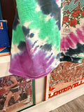 Vintage 1993 Grateful Dead Jester Seasons The Endless Tour Charles Everard Campbell Tie Dye T-Shirt Sz L Front and Back Graphics Made in USA