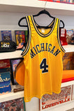 Vintage Chris Webber Michigan Wolverines Jersey Sz L Made in USA