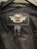 Harley-Davidson Black Leather Sword Riding Jacket Sz M
