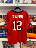 Vintage Trent Dilfer #12 Tampa Bay Buccaneers Logo 7 Jersey Sz XL