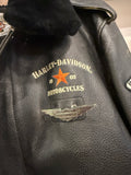 Harley-Davidson Military Style Leather Bomber Jacket Sz M